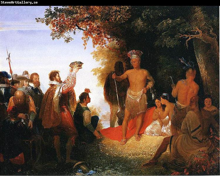 John Gadsby Chapman The Coronation of Powhatan